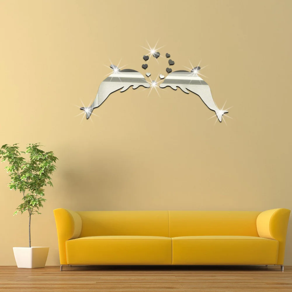 Зеркальная настенная паста Funlife дельфин парная зеркальная новое украшение для