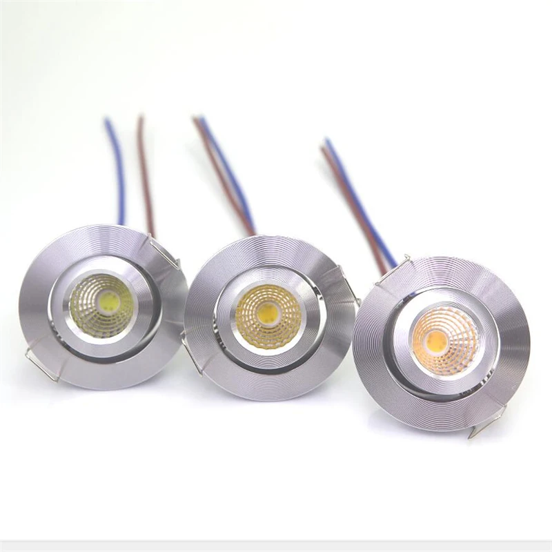 

Free Shipping 8pcs Mini 3W LED light Recessed Ceiling Lamps Downlights Bulbs for Cabinet Counter Showcase Dimmable AC220V DC12V