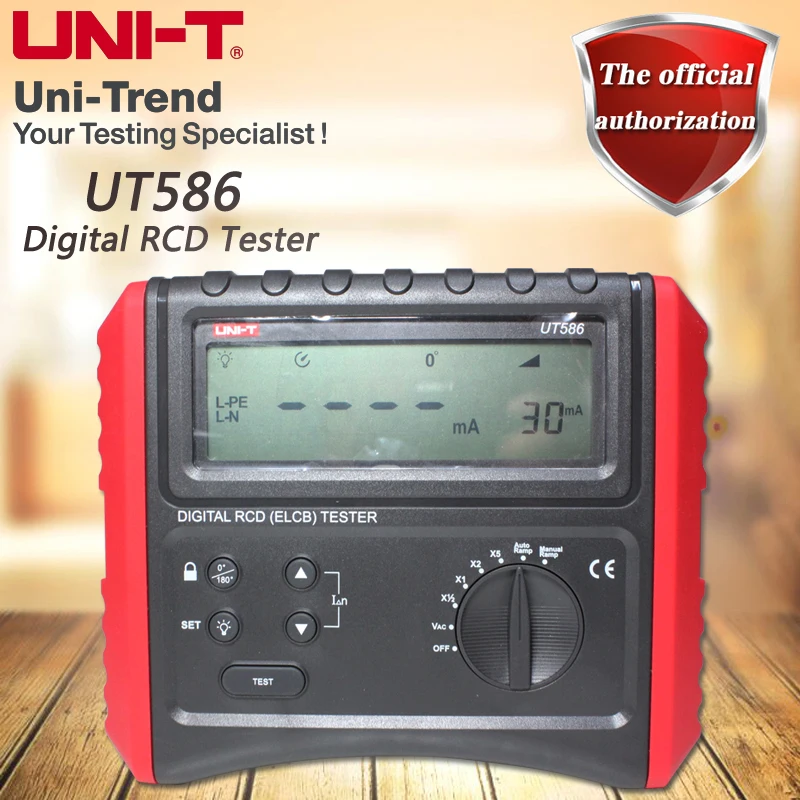 UNI-T UT586 переключатель защиты от утечки тестовый er цифровой RCD удерживающий