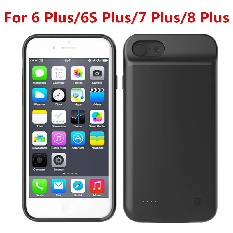 6 Plus 7 plus 8 plus Чехол WIN, чехол для зарядного устройства для iPhone SE 5SE 5, чехол для 5S, 4000 мА/ч, чехол для зарядного устройства для iPhone 5, 6, 7, 8X11, чехол для аккумулятора - Цвет: 6 Plus 7 plus 8 plus