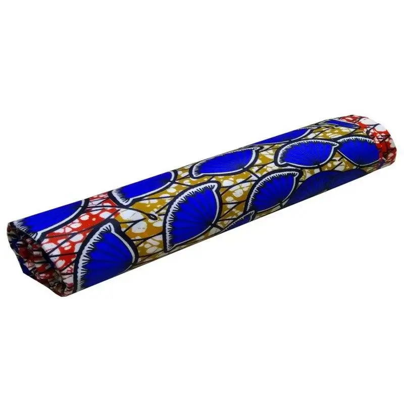 6 Yards/pc Beautiful blue flower printed pattern hollandais batik wax african cotton fabric for clothes LB23 | Дом и сад