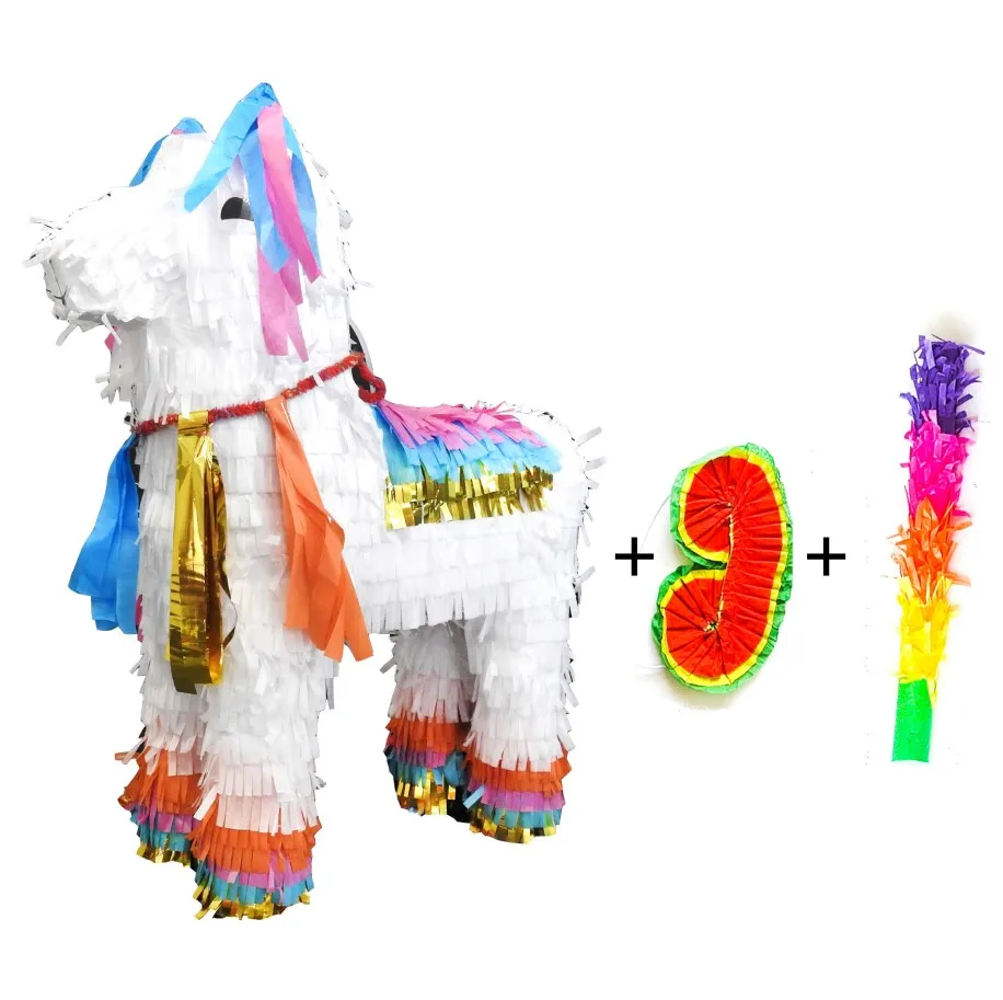 Большой Liama Pinata 36*12,5*36 см большой Pinatas-Висячие Liama Pinata, для детей, девочек, день рождения, заполняемый - Цвет: Liama Pinata
