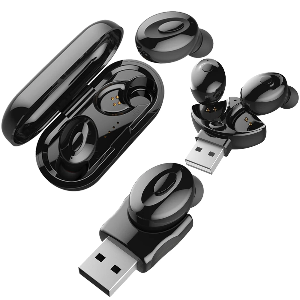 Одиночные наушники с USB Bluetooth 5 0 гарнитура Беспроводные стерео наушники-вкладыши |