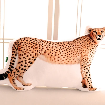 3D плюшевая подушка леопардовой расцветки кукла Моделирование игрушка в виде