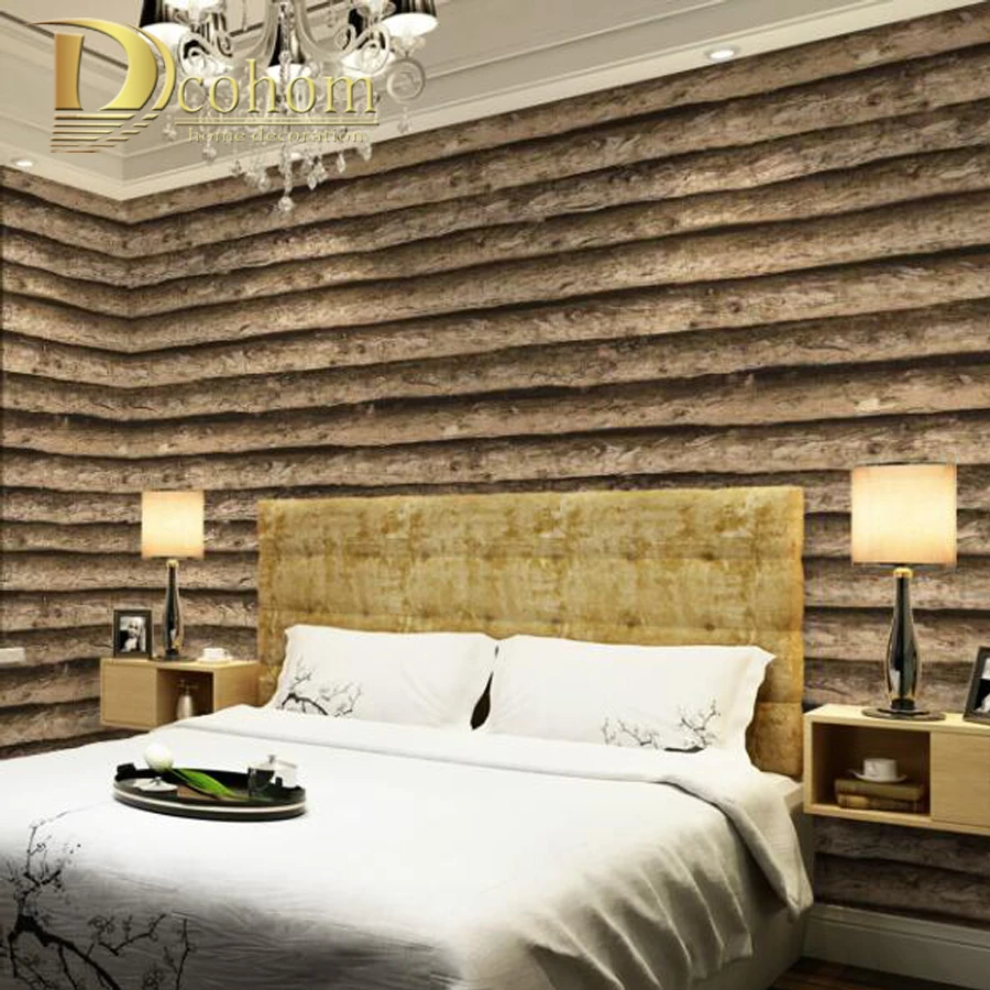 Искусственная кора обои Дерево Узор Гостиная Кабинет фон простой трехмерный ПВХ