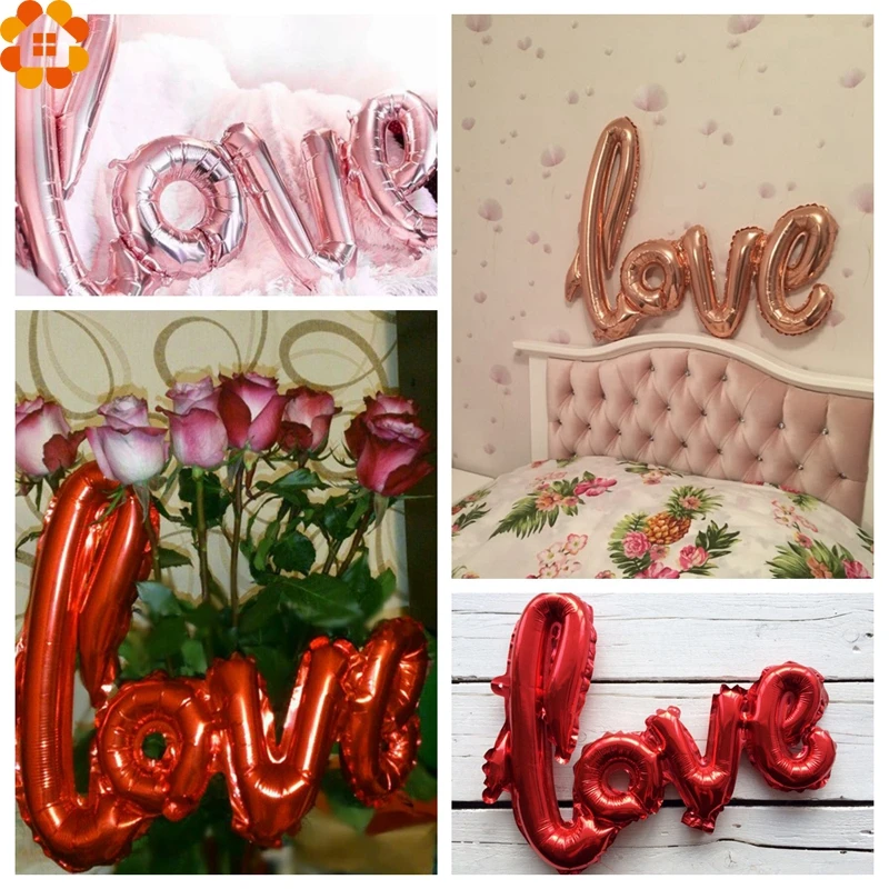 1 шт. воздушные шары с надписью Love большой фольгированный воздушный шар Декор для