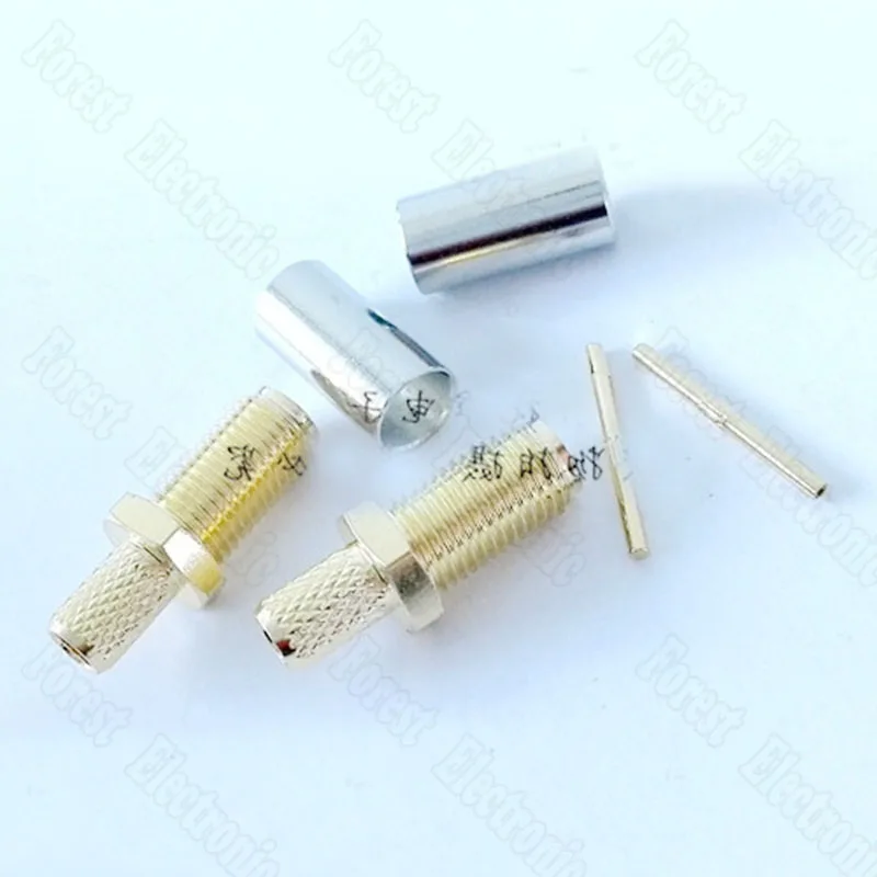 50 шт./Лот Женский фидерный соединитель обжимной внешнее отверстие для винта и