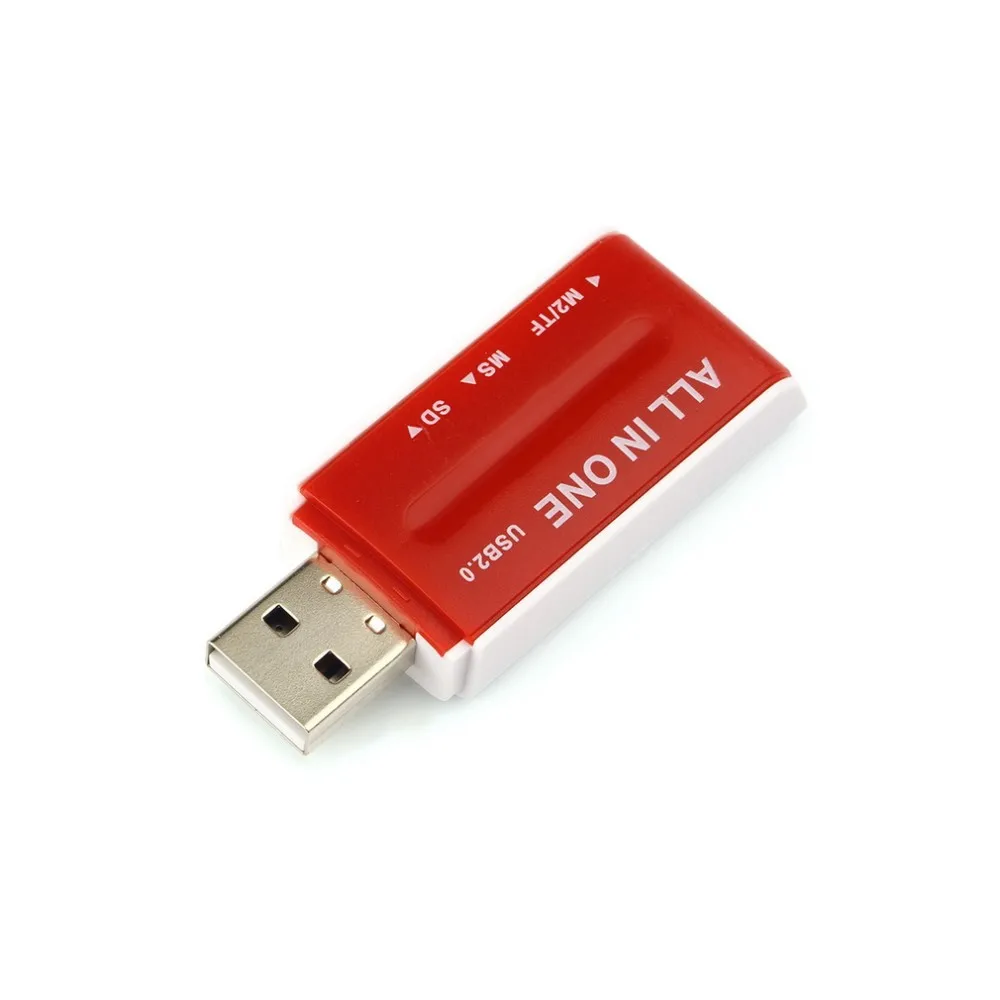 Все в 1 USB 2,0 мульти карта памяти ридер адаптер разъем для SD TF M2 MS