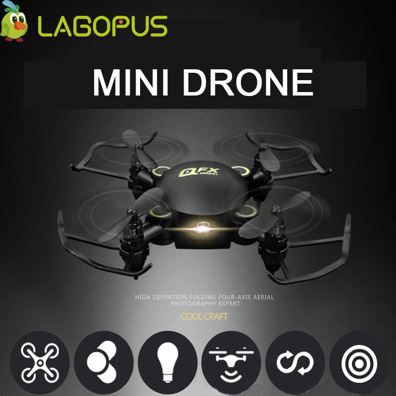 Lagopus мини-Дрон Карманный складной Радиоуправляемый Дрон с камерой HD 2MP пульт