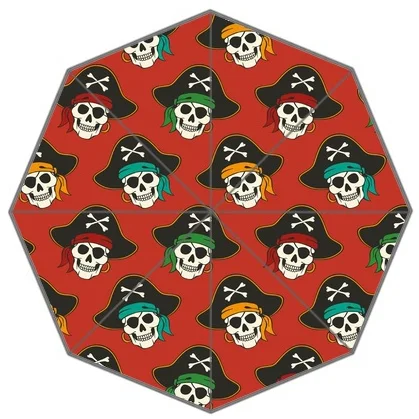 Поддержка клиента индивидуальный принт красивый череп цветок дождливый зонтик