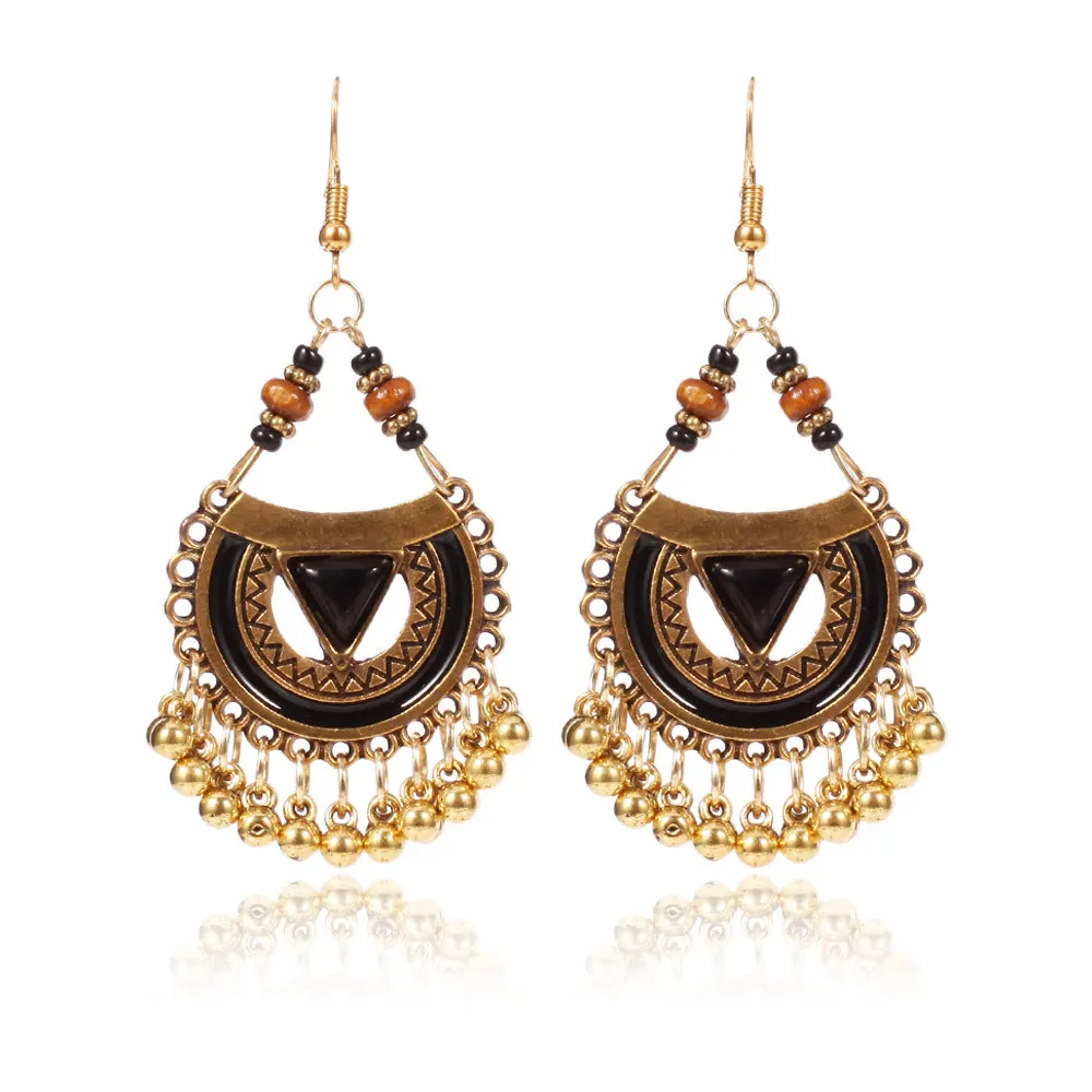 Для женщин богемные серьги Национальный этнические для цвет бисера старинные