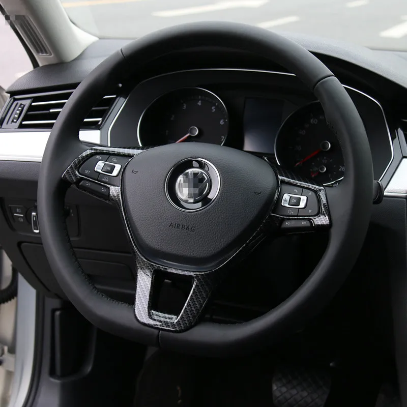 Автомобильные декоративные наклейки на руль для VW Golf 7 6 Jetta MK6 MK7 Passat B5 B6 B7 модифицированное украшение