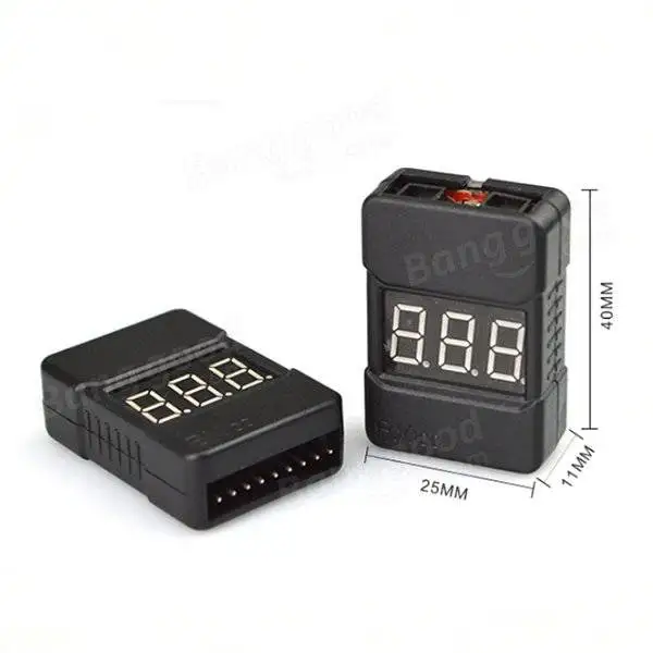 2 шт. BX100 тестер напряжения батареи низкого Звуковой сигнал для 1 ~ 8S Lipo RC вертолета