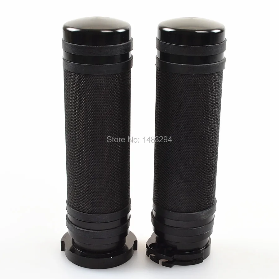 1 дюйм пара черные ручки из алюминиевого сплава для Harley Sportster Touring Dyna Softail|for harley|grips