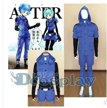 

Assassination Classroom Shiota Nagisa Blue Cosplay Costume