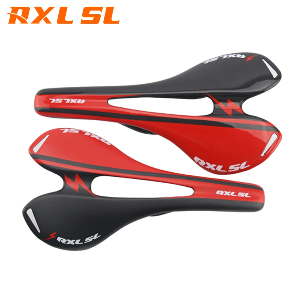Велосипедное седло RXL SL 275*143 мм сиденье для горного велосипеда 3K глянцевый