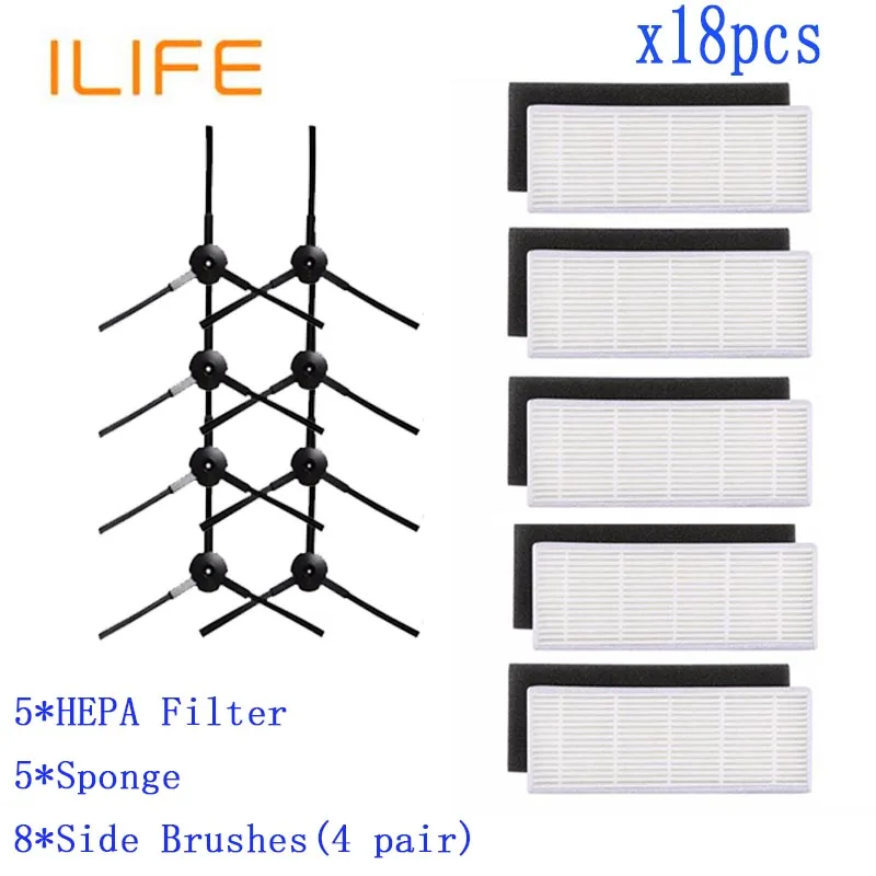 18 шт./компл. для ILIFE A4 A40 chuwi A4s A6 X620 фотоаксессуары|Запчасти пылесоса| |