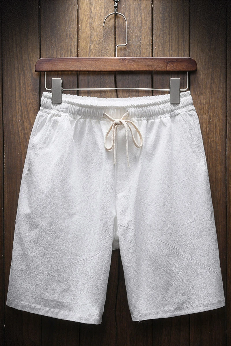2018 Летняя одежда новые мужские льняные шорты хлопковые пляжные шорты|pants pants|flax