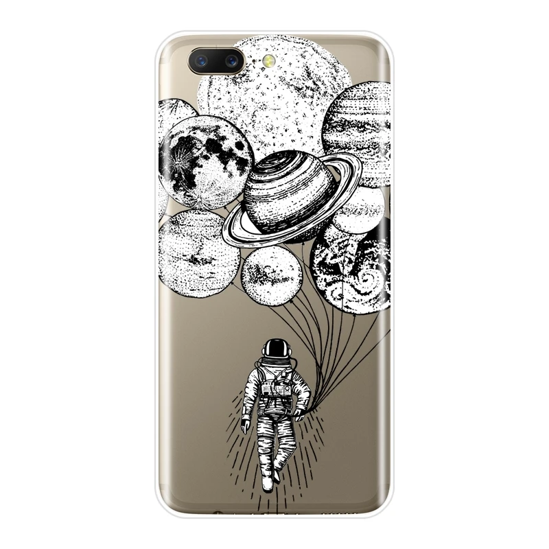 TPU Art Space Star астронавт для мужчин и девочек силиконовый чехол телефона One Plus 6 6T 5T 3 3T