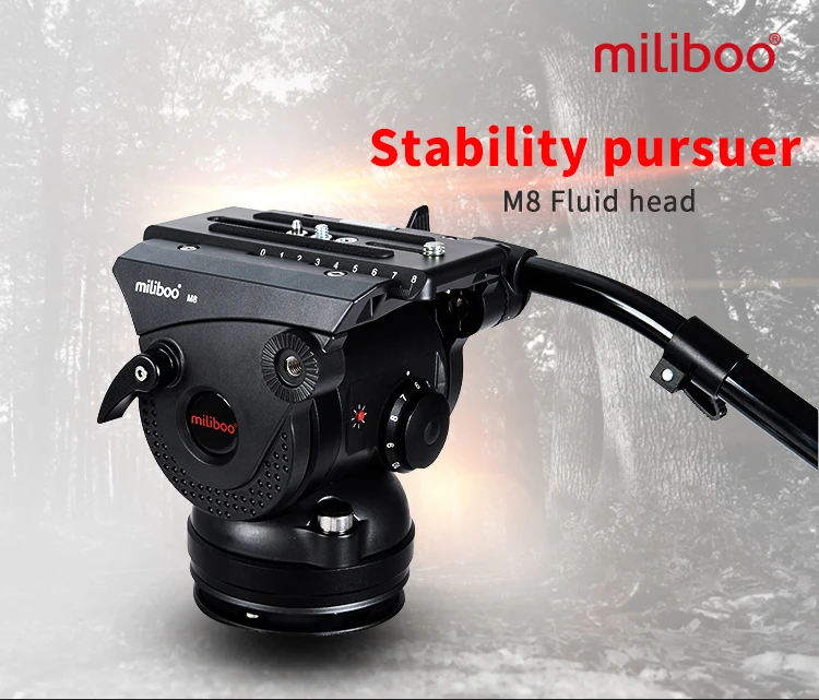 Miliboo M8 100 мм чаша Профессиональный штатив для видеокамеры нагрузка на голову 12