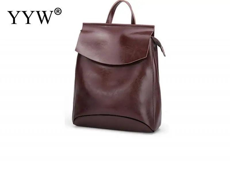 coffee color YYW Модный женский рюкзак, высококачественные кожаные рюкзаки для девочек-подростков, женская школьная сумка на плечо, женский рюкзак, mochila - Цвет: coffee color