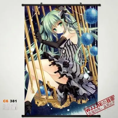 Домашний декор аниме плакат настенный прокрутка 60*90 Hatsune Miku C6320 | Дом и сад