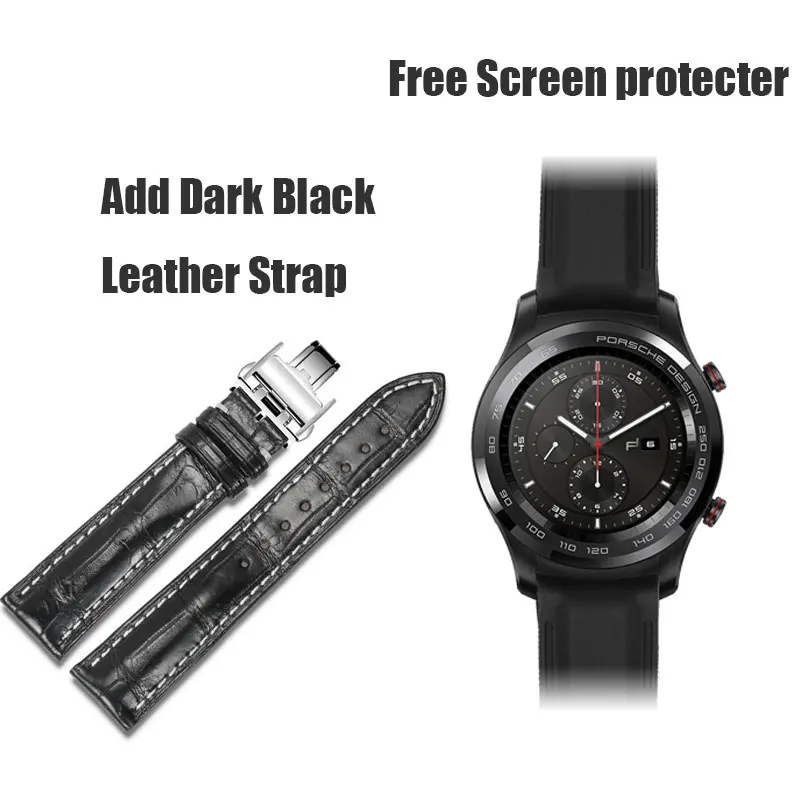 Black Leather strap Amazfit Stratos Смарт-часы приложение Ver 2 для женщин и мужчин gps PPG монитор сердечного ритма 5ATM водонепроницаемый Встроенный музыкальный спортивный Смарт-часы - Цвет: Black Leather strap
