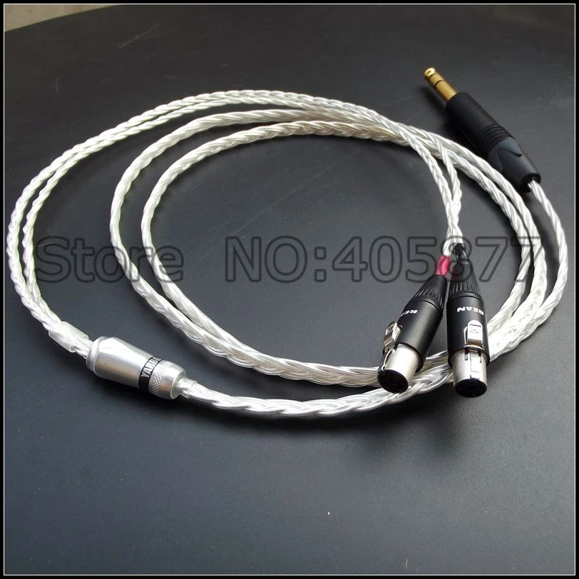 

audio odin silver plated headphone update cable for LCD2/LCD3 with neutrik headphone plug