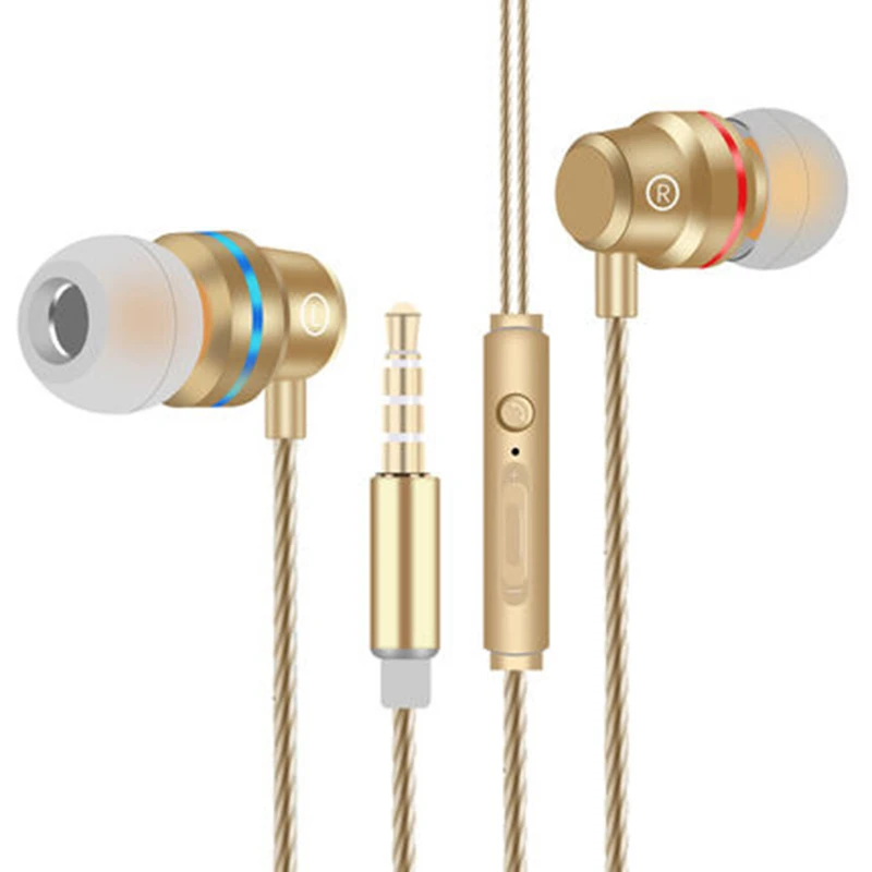 Дешевые металлические наушники профессиональные наушники-вкладыши проводные с
