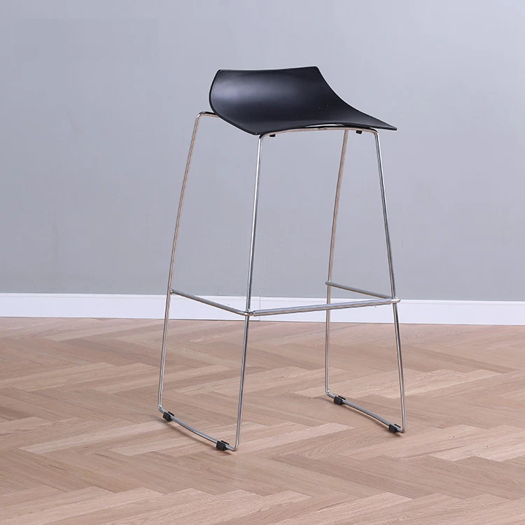 Минималистический современный дизайн Пластик и металлические Сталь барный стул
