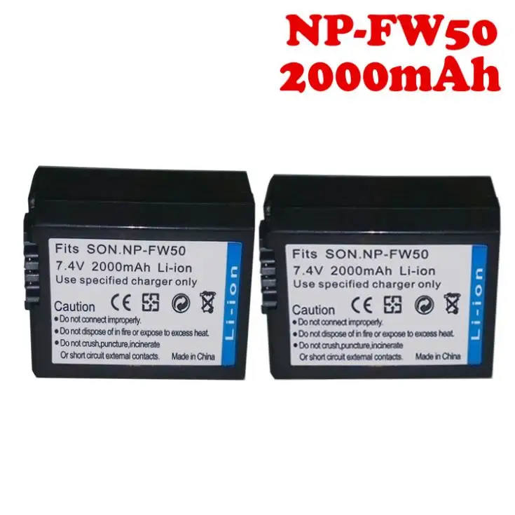 2000mAh 3pcs NP FW50 Battery +battery Charger +car charger for Sony NEX 3 5C Alpha A55 7 C3|charger dynamo|charger aspire onechargers throwback |