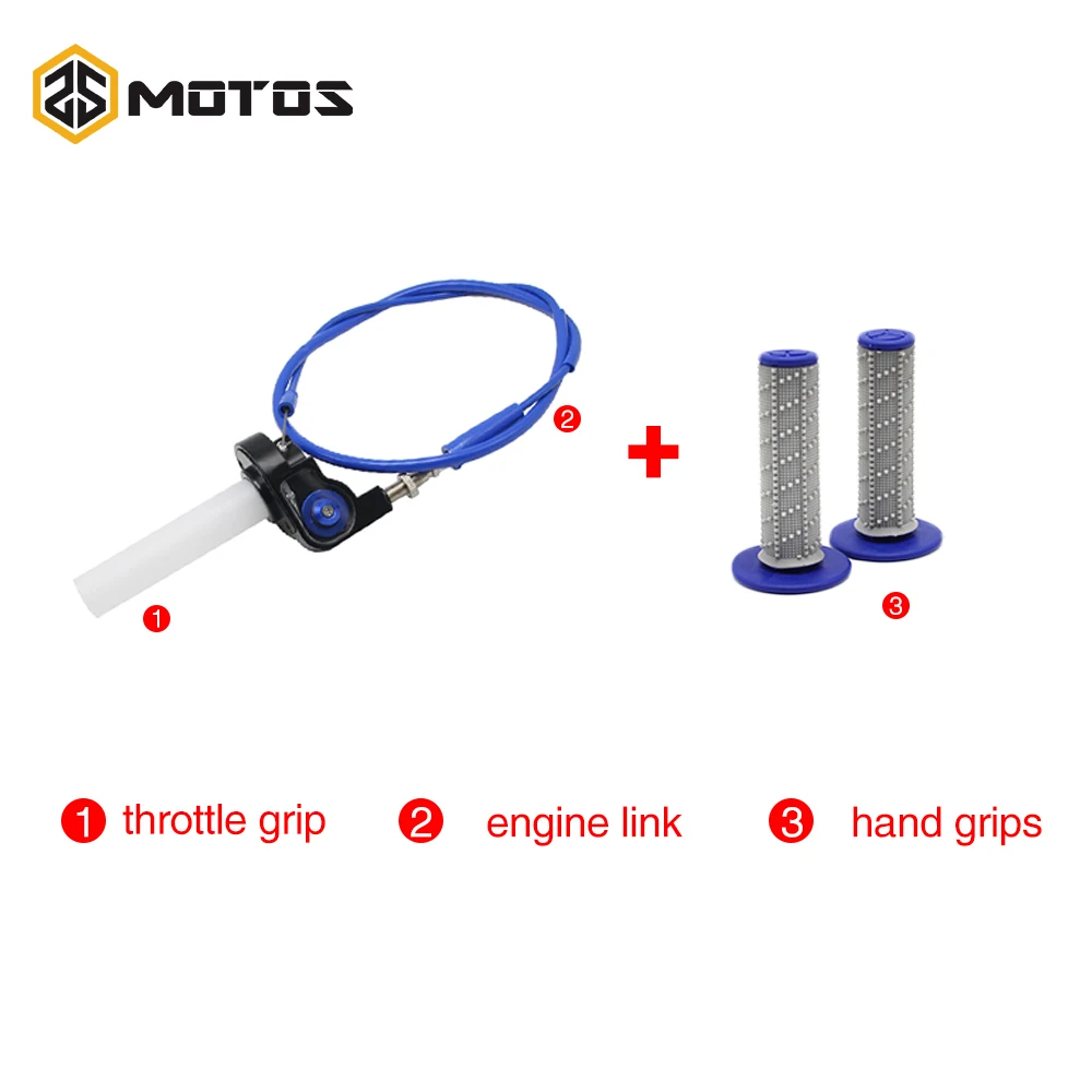 

ZS мотоциклы 7/8 дюйма, 22 мм, рукоятка для мотоцикла, быстросъемная газовая дроссельная заслонка с тросиком регулятора, подходит для скутера, квадроцикла, мотовездехода