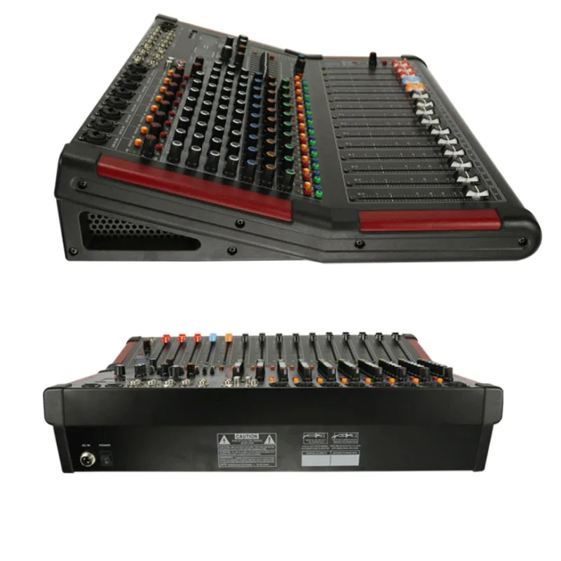 12 каналы аудио микшер Professional DJ микшерный пульт с цифровой DSP эффекты Bluetooth USB+ 48 В Phantom мощность
