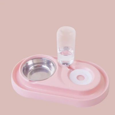 Ellipse pink Миска для кошки бутылочка для подачи воды в Поильник для собак чаша котенка для фонтанчика питьевой воды блюдо для еды любимчика шара Товары - Цвет: Ellipse pink