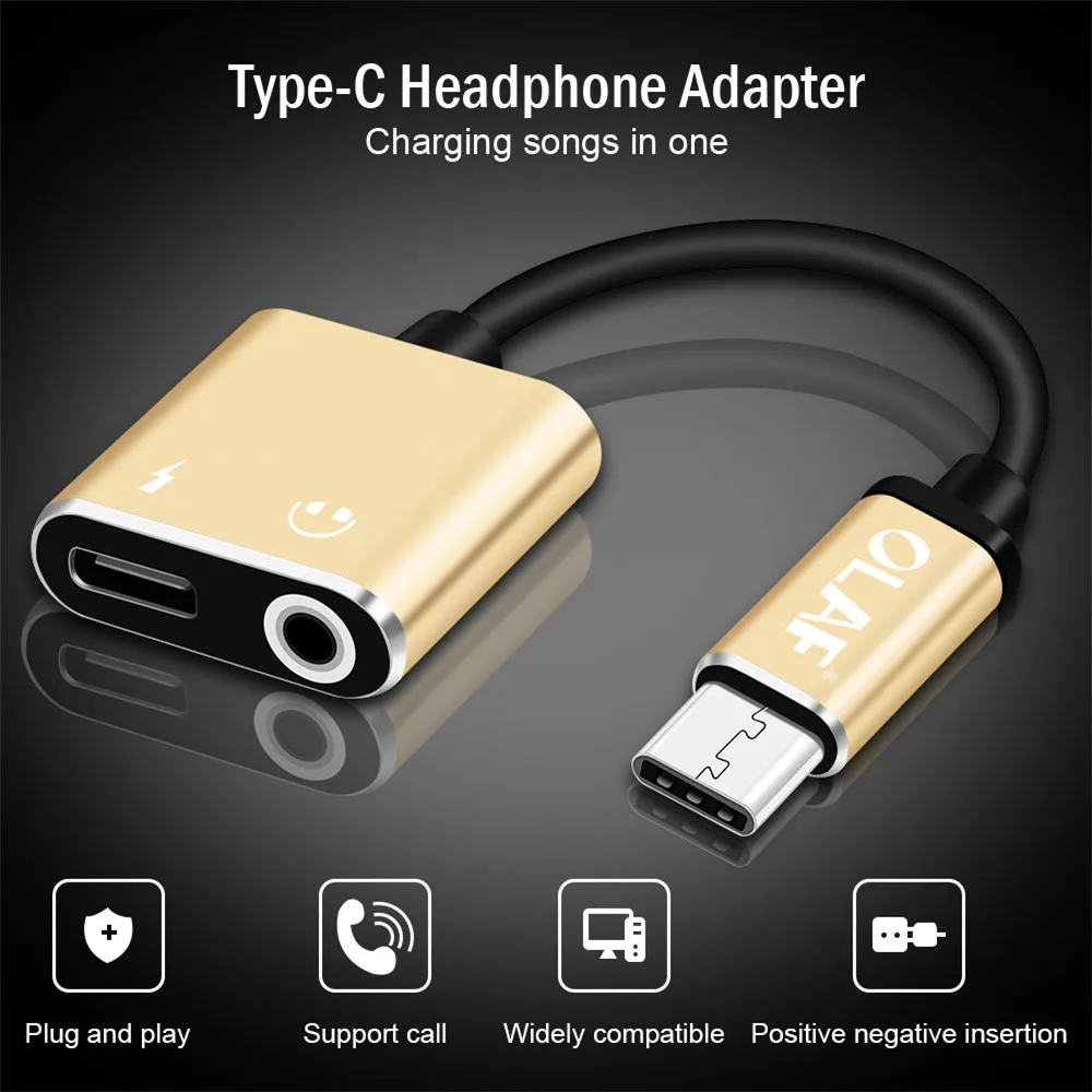 2 в 1 Тип C до 3,5 мм разъем для зарядки наушников конвертер usb type-C аудио адаптер для huawei mate 20 Pro samsung S9 type C телефонов