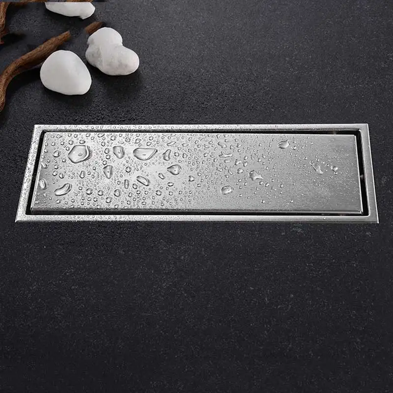 Линейный дренаж для душа 12 дюймов с плиточной незаметностью и матовыми