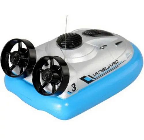 Blue Hovercraft Мини RC на воздушной подушке модель дистанционного управления реактивный катер радио R/C турбо двигатель Классический Электрический катер игрушка для мальчика - Цвет: Blue Hovercraft