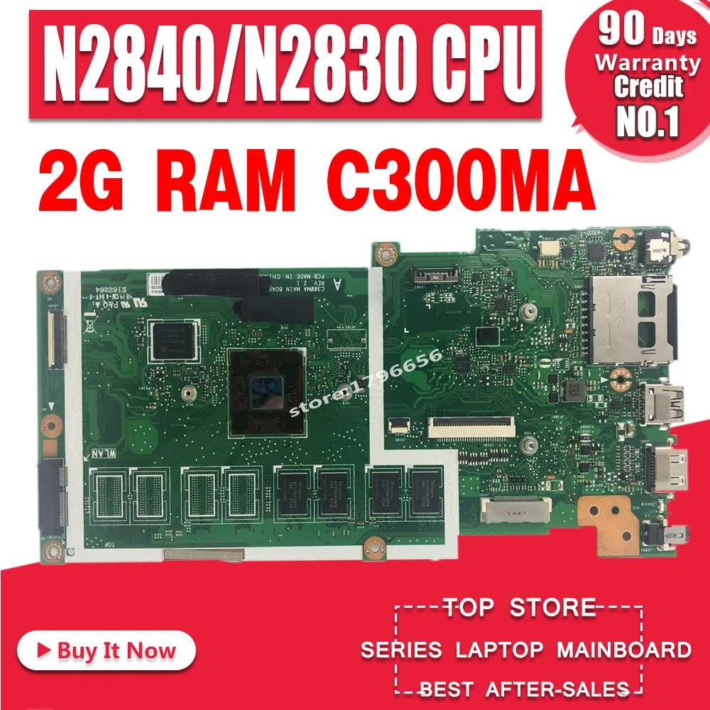 C300MA материнская плата для For Asus C300M работает 100% тест оригинальный EMMC16G N2840/N2830 CPU 2G RAM