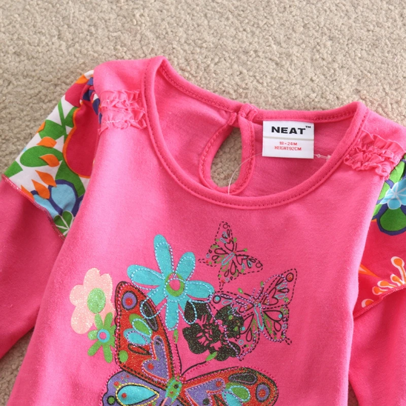 Платье с длинными рукавами для девочек новое хлопковое платье вышитыми