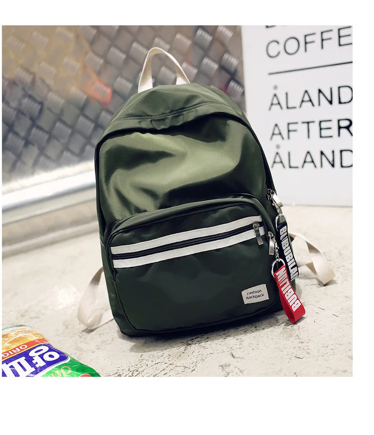 Японский Харадзюку сплошной цвет ulzzang backbag дикая кисть уличная Студенческая сумка стример женский рюкзак