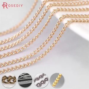 (25411)5 метров ширина: 1,5 мм железная цепочка с кисточками удлиненная цепочка цепочки для ожерелий аксессуары для ювелирных изделий сделай сам