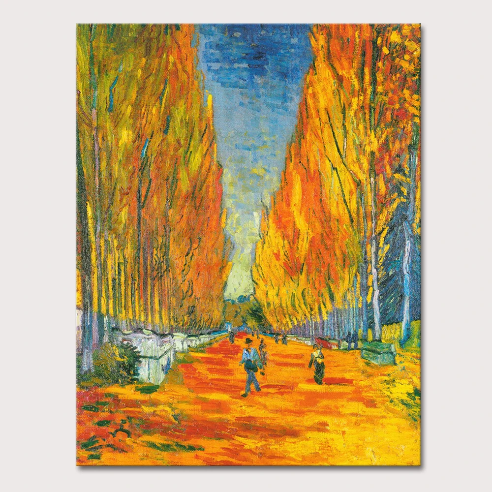 Ручная роспись высокое качество Q.Vincent Van Gogh репродукция масляная живопись Les Alyscamps