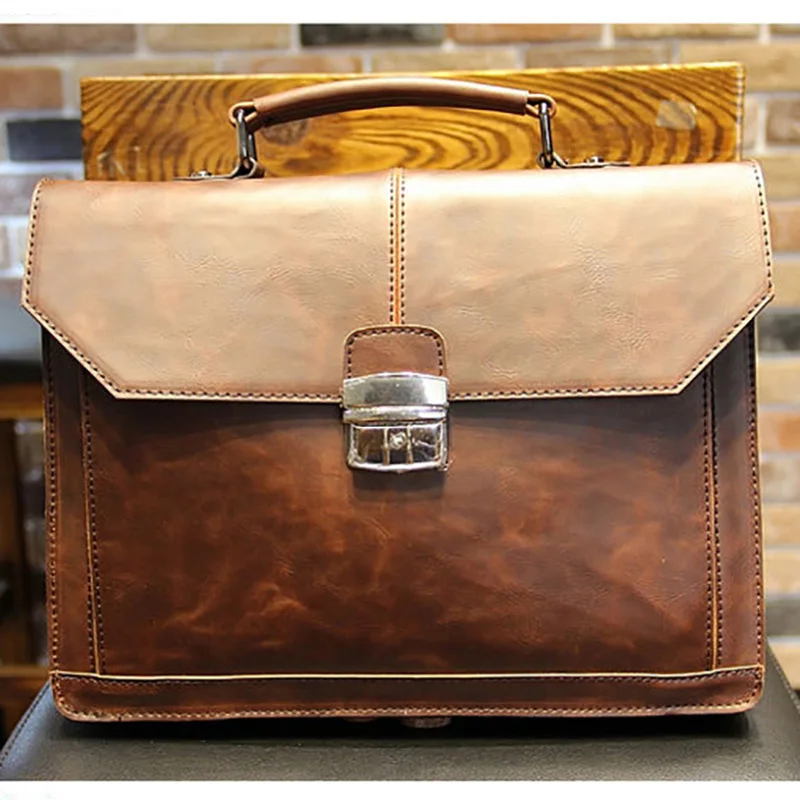 Мужская сумка через плечо Британская мода повседневная ветрозащитная мягкая PU