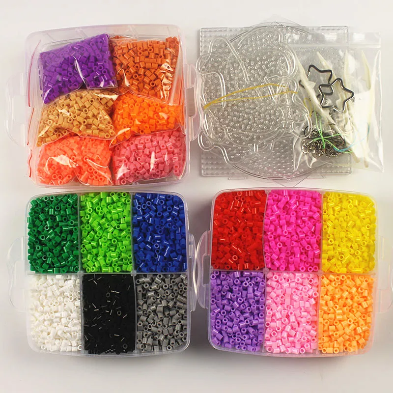11000шт 5мм Хама Бусы корзина Набор 15 цветов с аксессуарами Perler бусины 3D головоломка