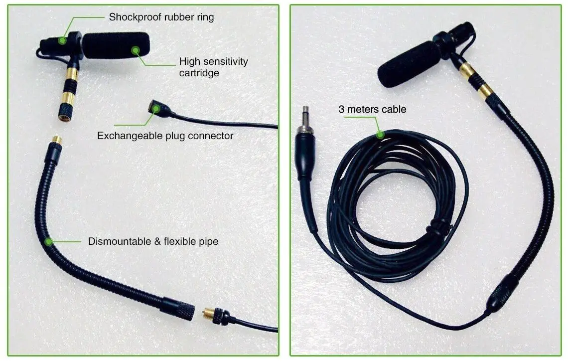 ACEMIC IM-8 Musical Instrument Microphone Set Saxophone Guitar Violin and More | Электроника