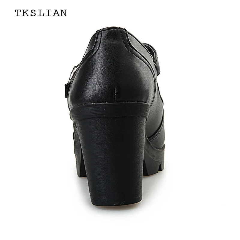 Туфли-лодочки Mary Jane Женская обувь Броги на квадратном каблуке Официальная