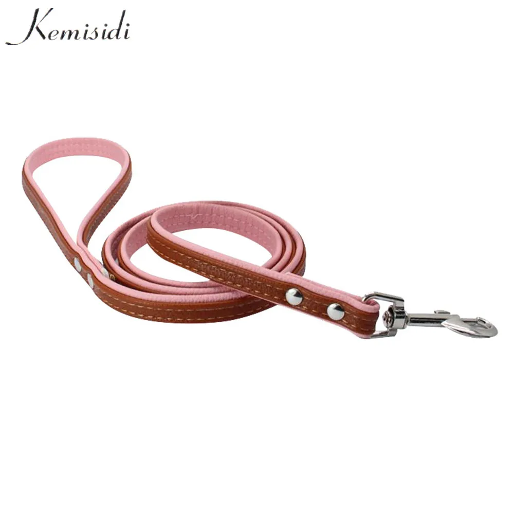 KEMISIDI поводок для собак, шикарные стразы, Роскошные, искусственная кожа, Новые ошейники для щенков собак, контроль безопасности, дополнительная Грудь 44-54 см