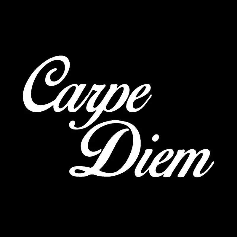 QYPF 15 см * 9 5 Модный автомобильный Стайлинг Carpe Diem забавная виниловая наклейка на