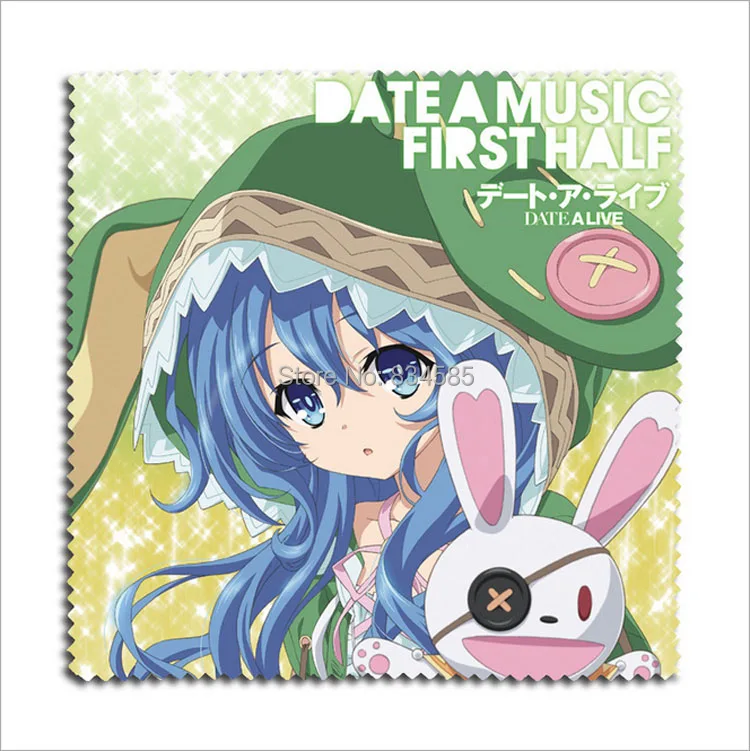 2 шт./компл. аниме «DATE A LIVE» очковых линз очки чистой тканью Каруми очиститель экрана ноутбука ткань для очистки