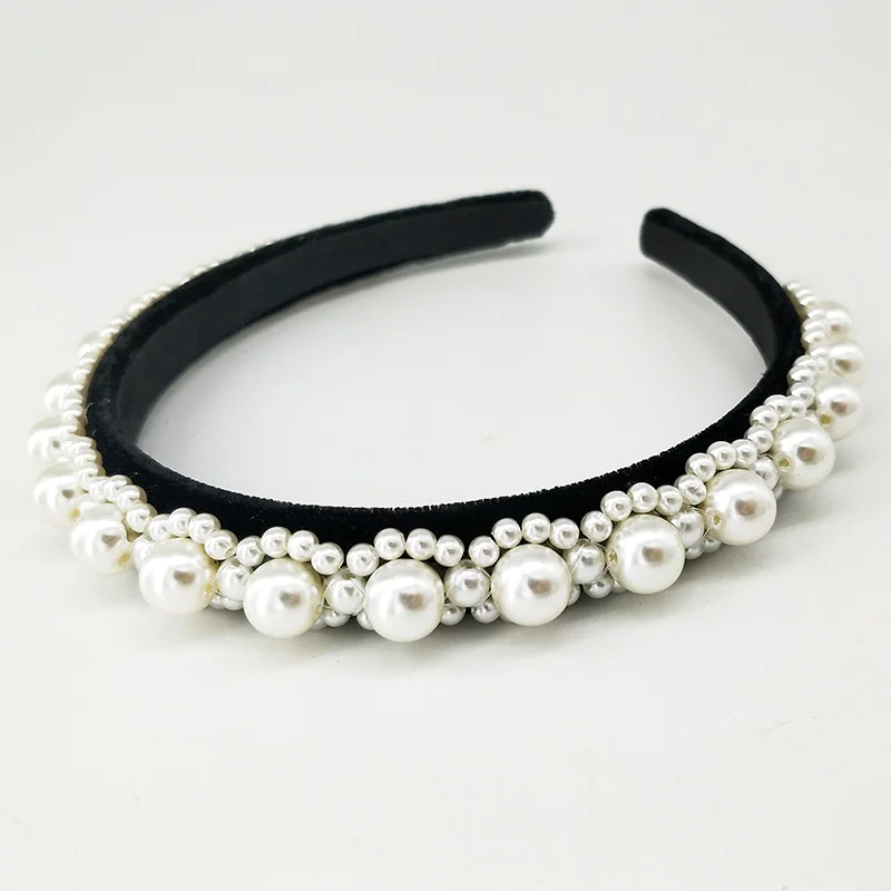 Ободок для волос с жемчужинами аксессуары 3 цвета ободок красивый обруч